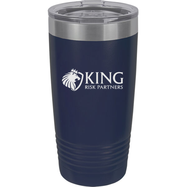   - 20 oz. Stainless Steel Tumbler w/Clear Lid Thumbnail